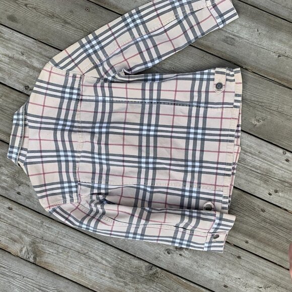 Vintage Burberry London Novacheck Bomber Jacket Size 6 - Picture 15 of 16